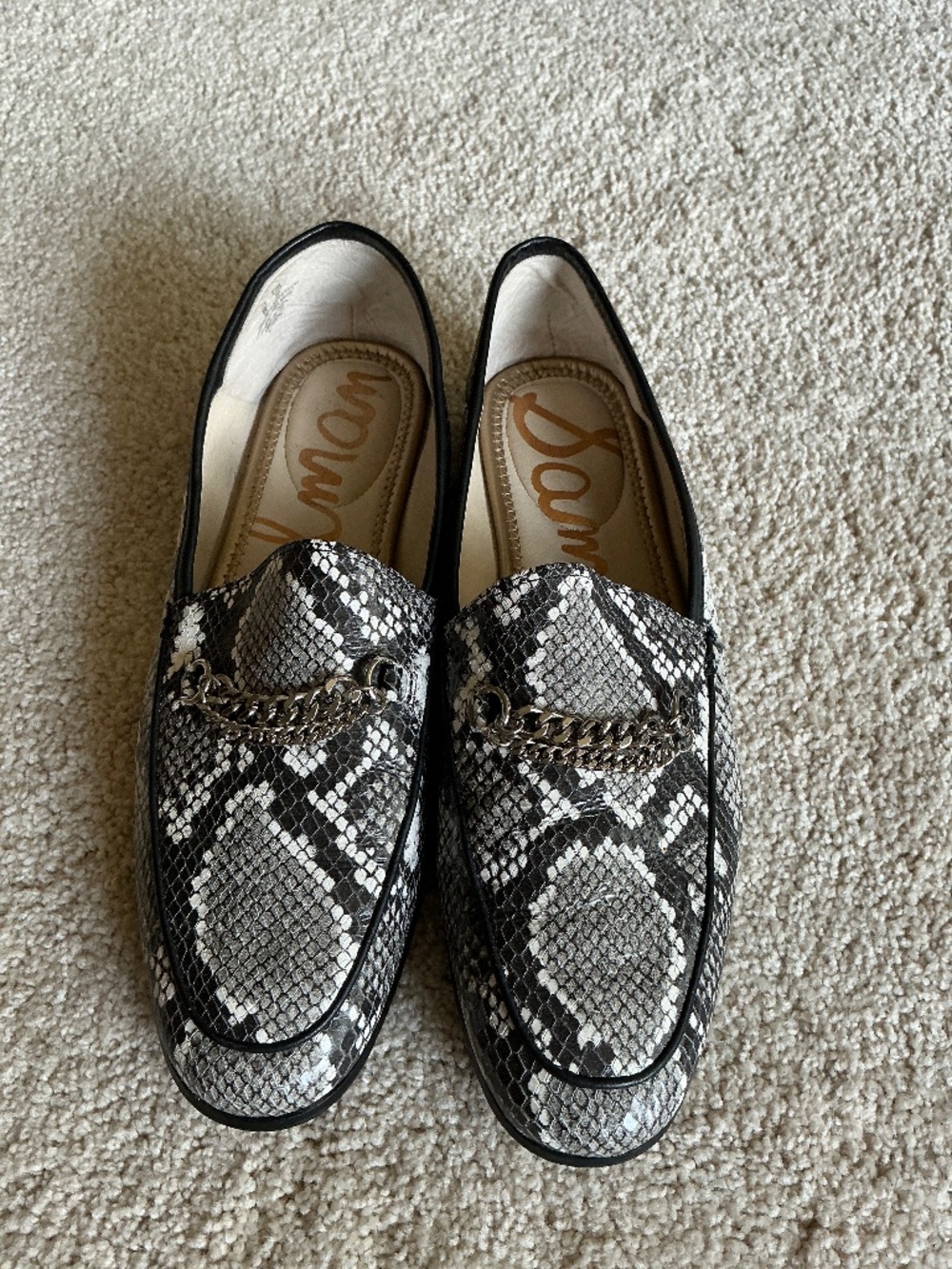 Sam Edelman snakeskin shoes